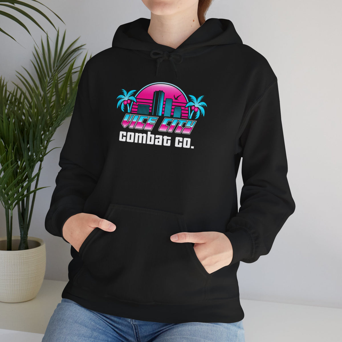 Vice City Combat Co. - Unisex Heavy Blend™ Hooded Sweatshirt
