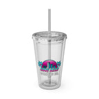 Vice City Combat Co. - Sunsplash Acrylic Tumbler with Straw, 16oz - 4 Colors