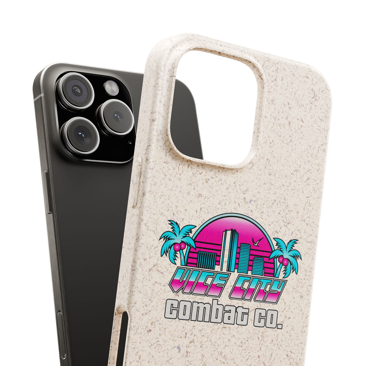 Vice City Combat Co. - Eco-Friendly Biodegradable iPhone Cases - 15, 16, and 17 Models