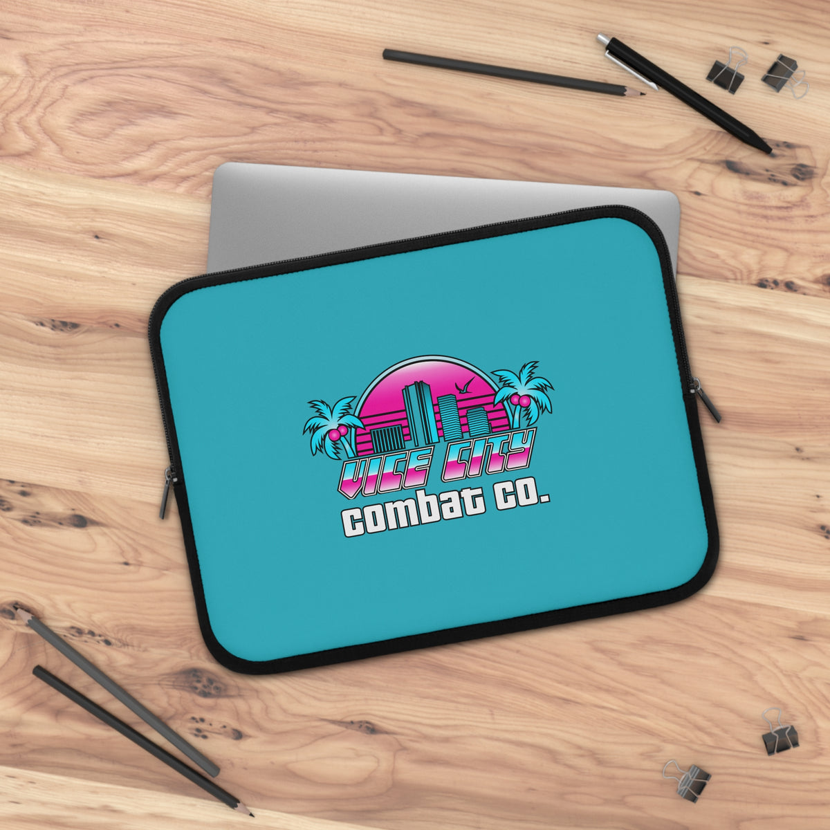 CUSTOM BJJ MMA Academy Laptop Tablet Sleeve Style Zippered Carrier