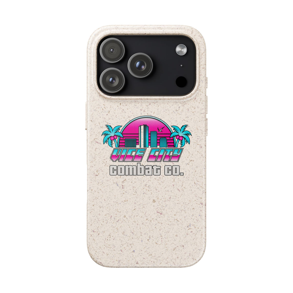 Vice City Combat Co. - Eco-Friendly Biodegradable iPhone Cases - 15, 16, and 17 Models