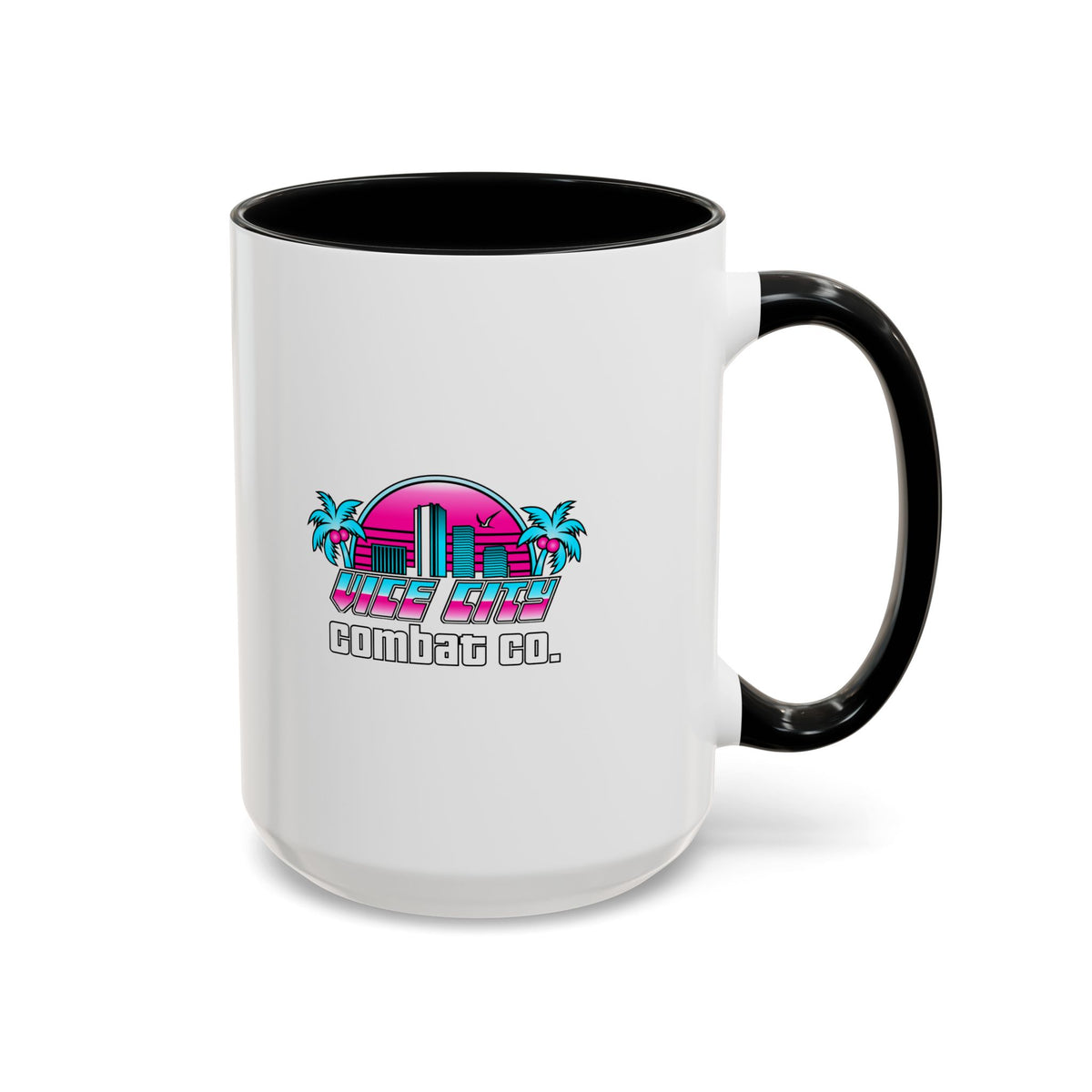 Vice City Combat Co. - Color Accent Coffee Mug - 11oz or 15oz