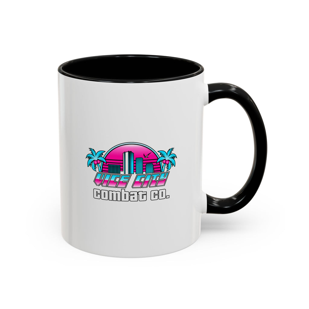 Vice City Combat Co. - Color Accent Coffee Mug - 11oz or 15oz
