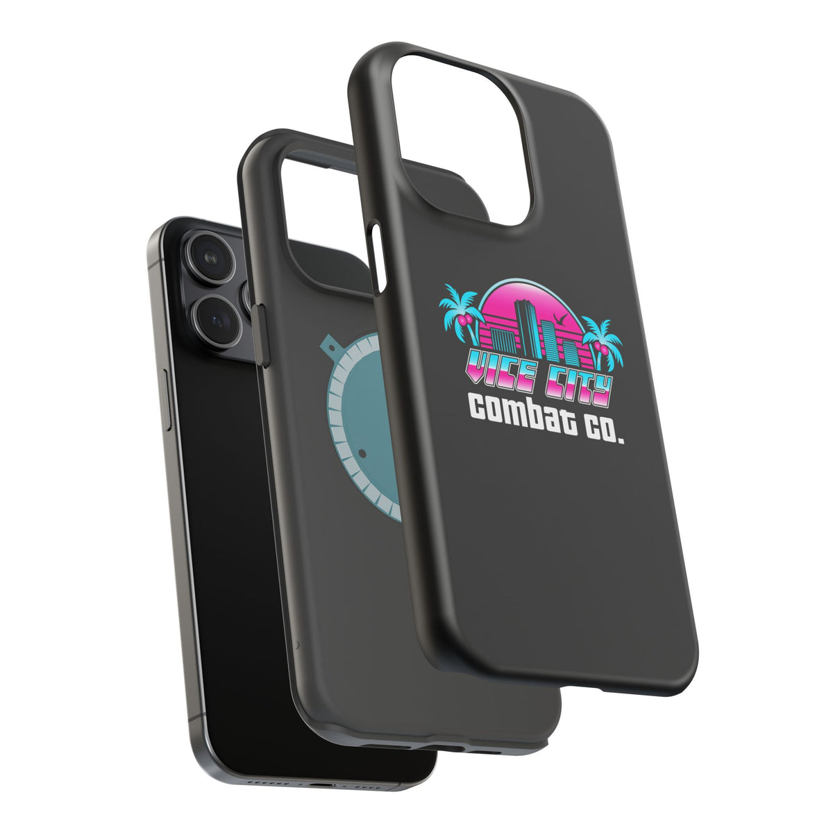 Vice City Combat Co. - Magnetic Impact-Resistant iPhone Cases - 15, 16, and 17