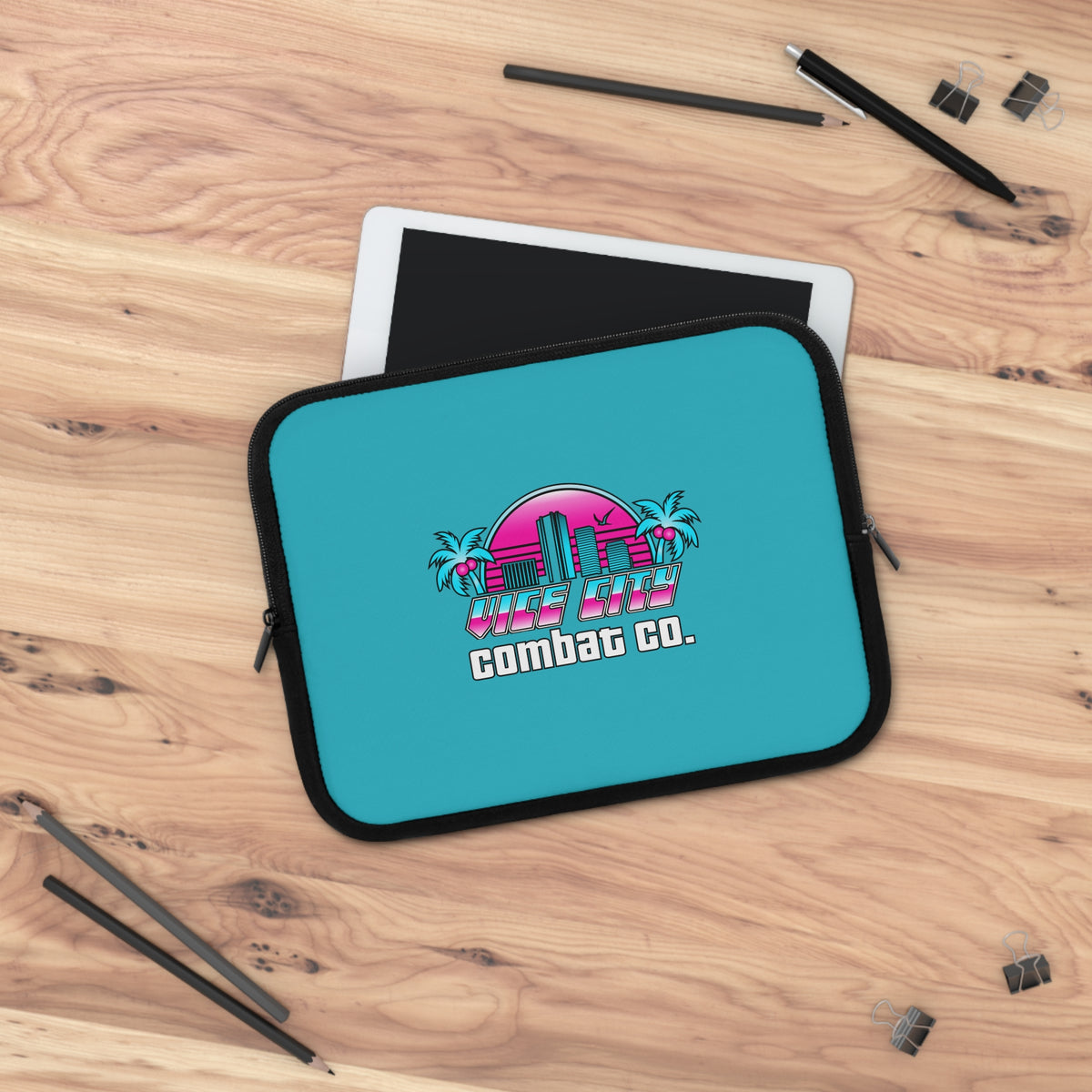 CUSTOM BJJ MMA Academy Laptop Tablet Sleeve Style Zippered Carrier