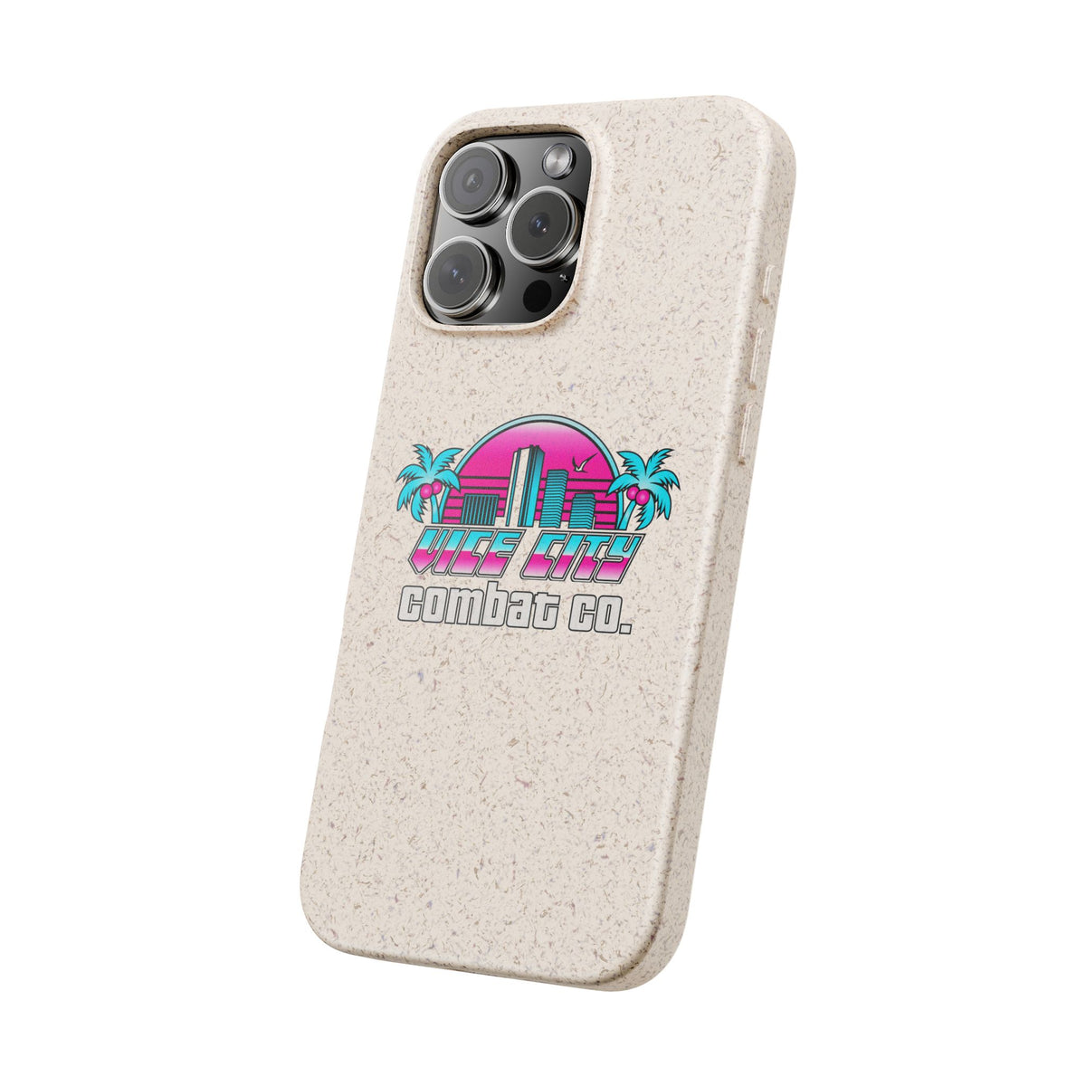 Vice City Combat Co. - Eco-Friendly Biodegradable iPhone Cases - 15, 16, and 17 Models