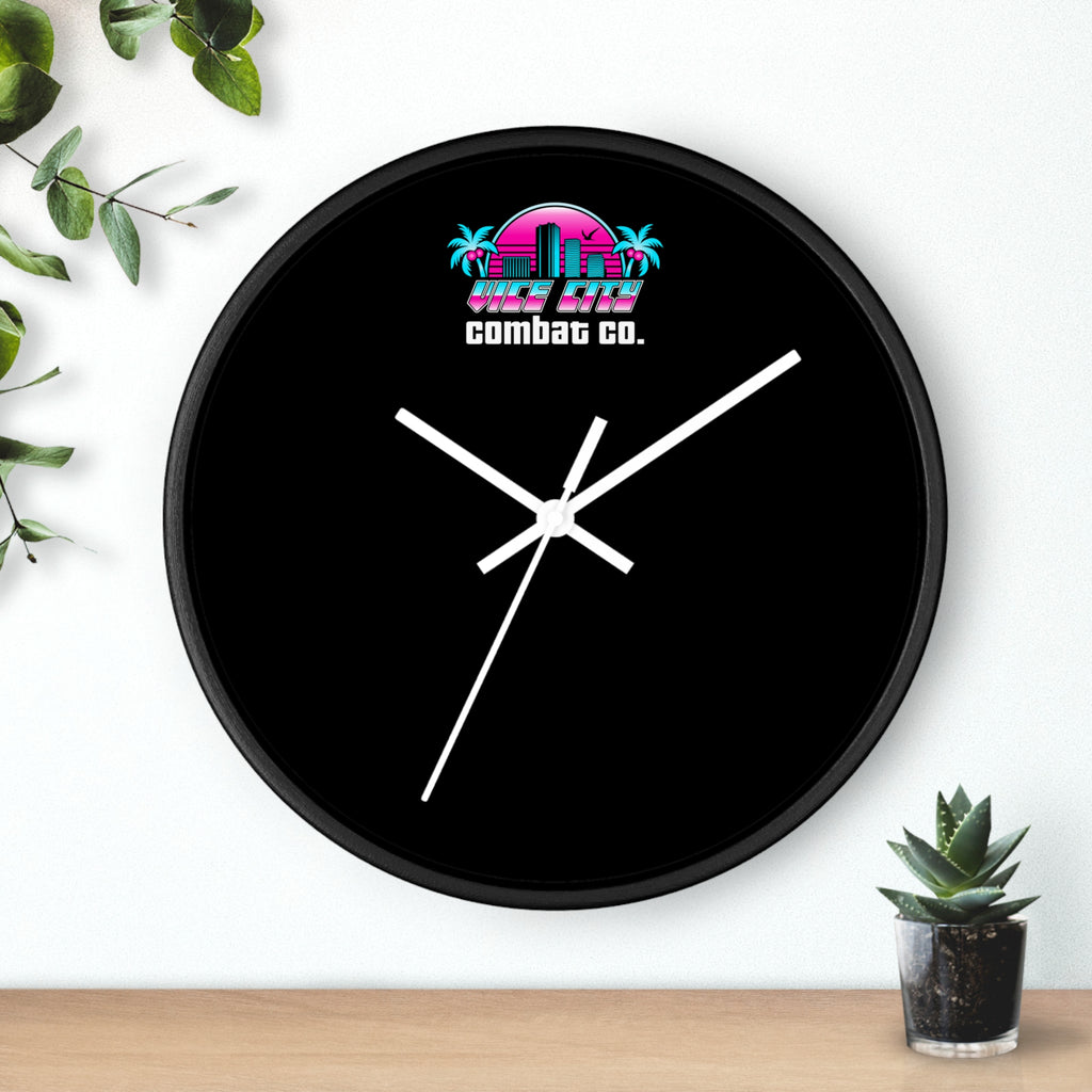 CUSTOM BJJ MMA Academy Logo Dojo 10" Wooden Wall Clock