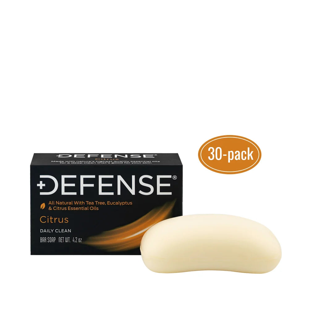DEFENSE Soap Bar Soap Academy Bundle - 30 Pack - 4 Scents