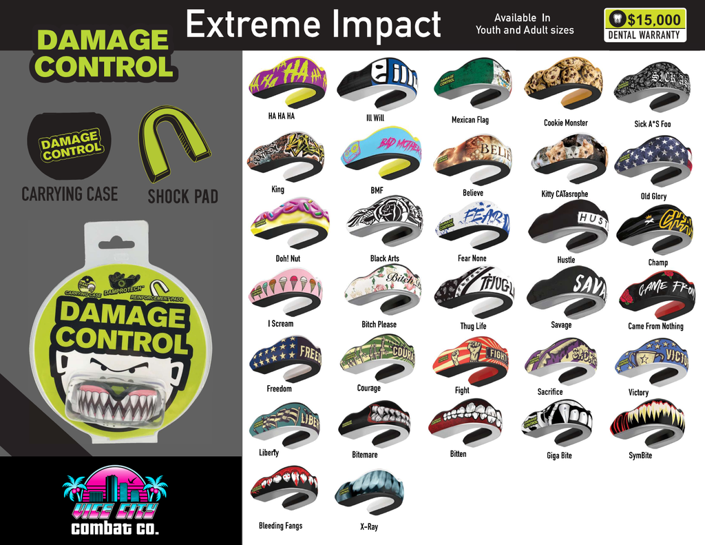 15+ BJJ MMA EXTREME Impact Mouthguards Package -  Mix & Match - Damage Control Mouthguards