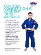 12 Gi Academy TRIAL Package - Fuji Kids Competition BJJ Gi - 3 Colors Available