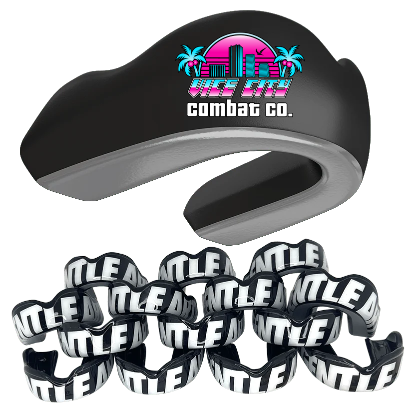 15+ Academy CUSTOM Logo BJJ MMA Mouthguards PREMIUM Package - Damage Control EXTREME Impact Mouthguard